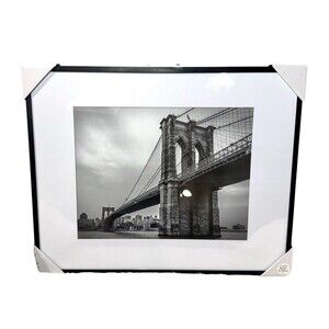 Threshold 16.3x20.4 Black Gallery Wall Frame Matted 11x14 Aluminum NEW